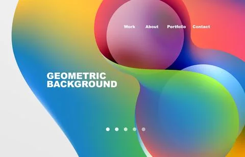 Abstract liquid background for your landing page design. Web page for website or 스톡 일러스트