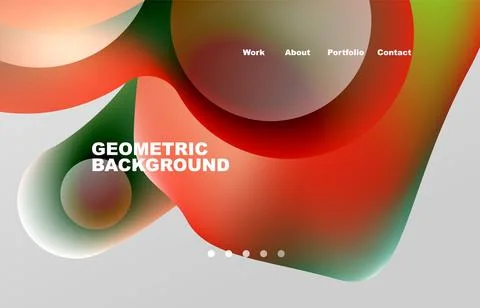 Abstract liquid background for your landing page design. Web page for website or 스톡 일러스트
