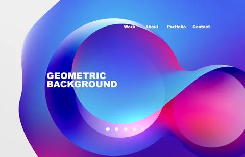 Abstract liquid background for your landing page design. Web page for website or 스톡 일러스트