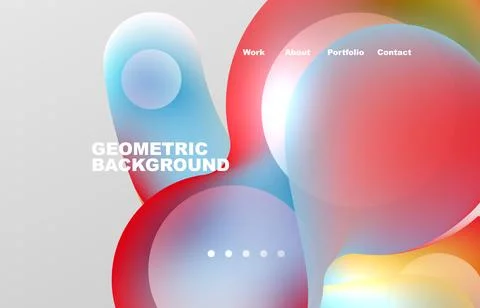 Abstract liquid background for your landing page design. Web page for website or 스톡 일러스트