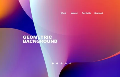 Abstract liquid background for your landing page design. Web page for website or Stockillustratie