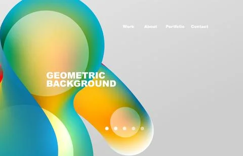 Abstract liquid background for your landing page design. Web page for website or Stockillustratie