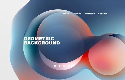 Abstract liquid background for your landing page design. Web page for website or Ilustración de archivo