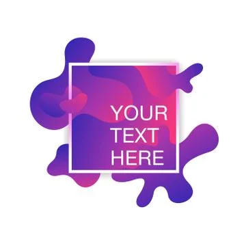 Abstract liquid banner template Stock Illustration