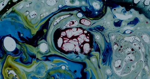 An abstract liquid bath full of colors, tints, water and bubbles. Stock Footage 141208179