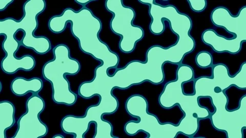 Abstract liquid blob fluid pattern organic texture animation loop Stock Footage 348752877