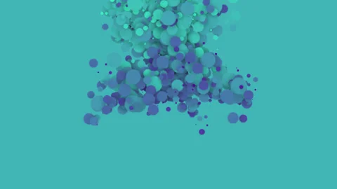 Abstract liquid blobs animated background Video stock 209484092