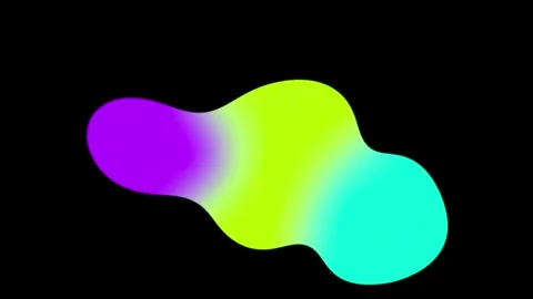 Abstract Liquid blobs animation. Blobs of Lava Wet Balls in Zero Gravity Me.. Video stock 254657943