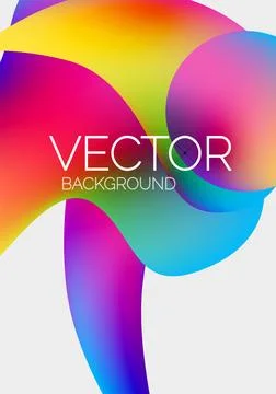 Abstract liquid bubble background. Liquid gradients Stock Illustration