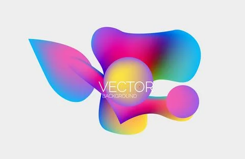 Abstract liquid bubble background. Liquid gradients Stock Illustration