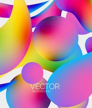 Abstract liquid bubble background. Liquid gradients Illustrazione stock