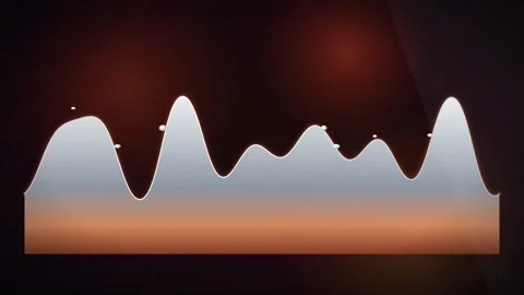 Abstract Liquid Chocolate Wave Animation with Smooth Flowing Motion on Dark Stock Footage 344775738