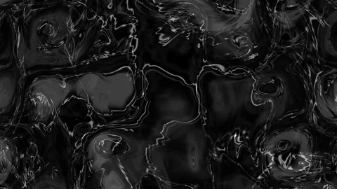 Abstract liquid chrome animation with specular reflections seamless loop Видео 339072519