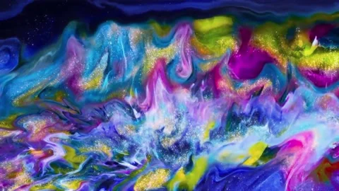 Abstract Liquid Color Motion Background 3 Stock Footage 164183374