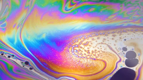Abstract Liquid Colorful Bubbles And Moving Fluid Stock Footage 126719104