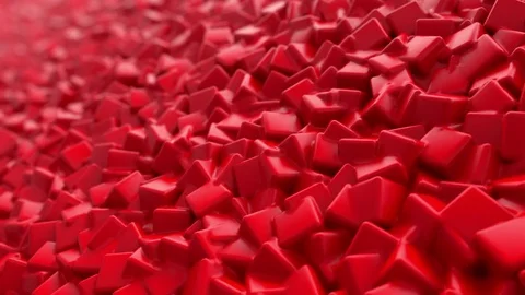 Abstract Liquid Cubes Background, 3d Loopable Animation 4k Vídeo Stock 72901496