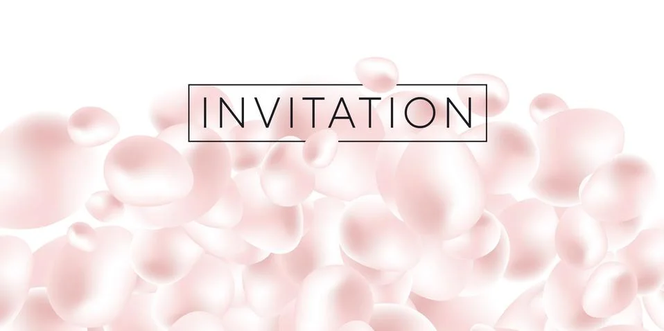 Abstract liquid element in delicate pearl color 库存插图