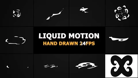Abstract Liquid Elements Stock After Effects
