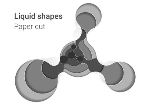 Abstract liquid figure Stock Illustration