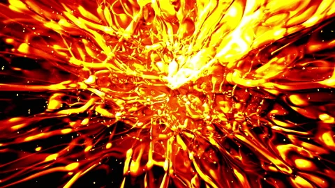 Abstract liquid fire 스톡 동영상 135446410