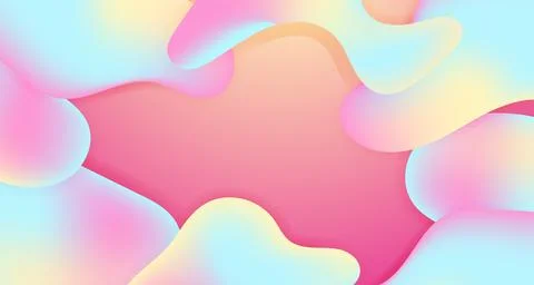 Abstract liquid flow background Fluid gradient shapes composition Futuristi.. Stock Illustration