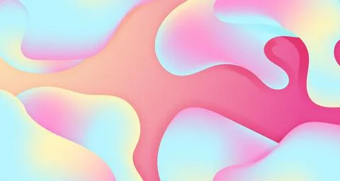 Abstract liquid flow background Fluid gradient shapes composition Futuristi.. Stock Illustration