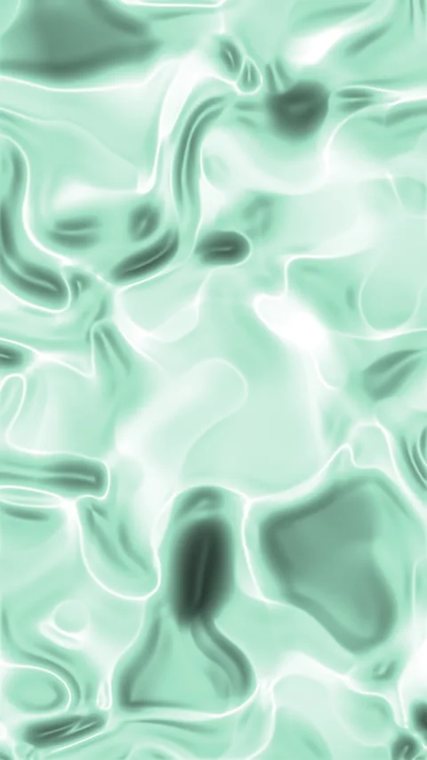 Abstract Liquid Flowing Background Seamless Loop Mint Green Stock Footage 327335517