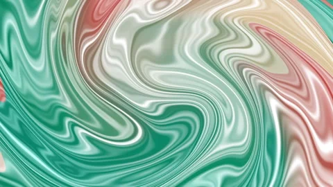 Abstract liquid flowing gradient of different iridescent colors, twisting Stock Footage 313801044