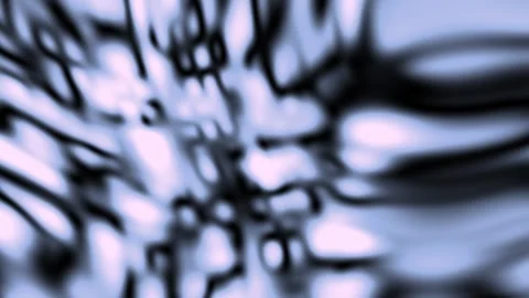 Abstract Liquid Flowing Patterns in Cool Blue Tones with Subtle Light Refle.. Stock Footage 340906454