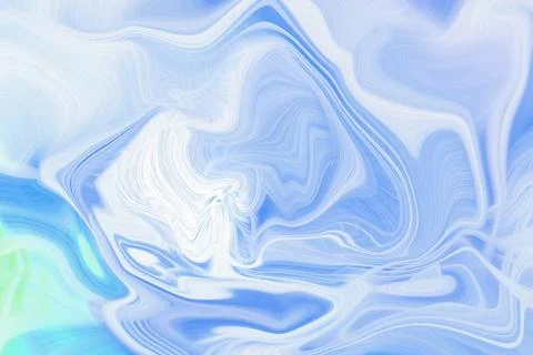 Abstract liquid fluid background with flowing blue and white wave patterns Illustrazione stock