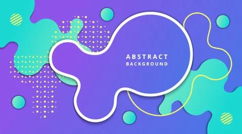 Abstract Liquid Fluid Gradient Dynamic Background Template Illustrazione stock