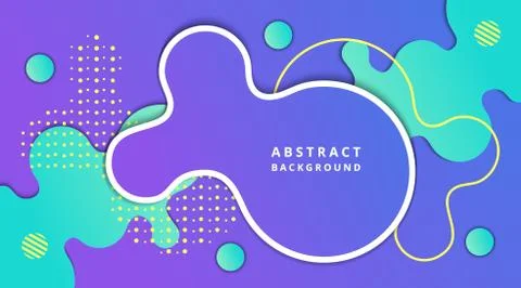 Abstract Liquid Fluid Gradient Dynamic Background Template Stock Illustration