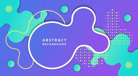 Abstract Liquid Fluid Gradient Dynamic Background Template Stock Illustration