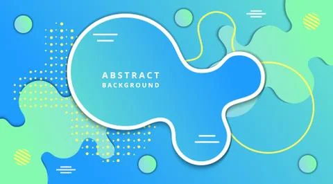 Abstract Liquid Fluid Gradient Dynamic Background Template Illustrazione stock