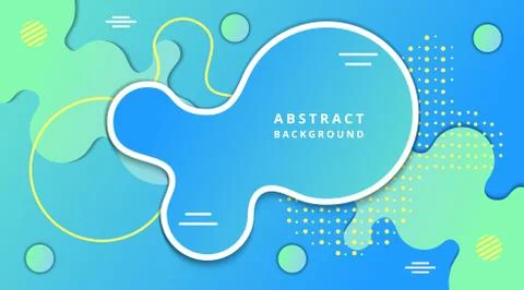 Abstract Liquid Fluid Gradient Dynamic Background Template Stock-Illustration
