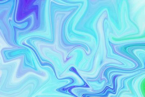 Abstract liquid fluid marble background with wavy texture in vibrant shades Stock Illustration