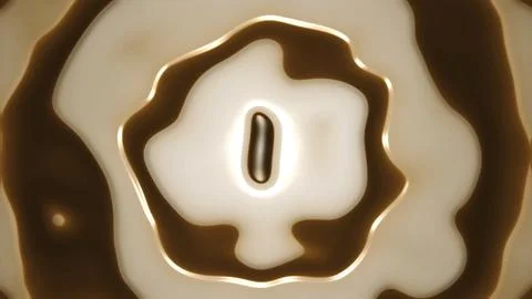 Abstract Liquid Formations with Ripple Effect 스톡 일러스트