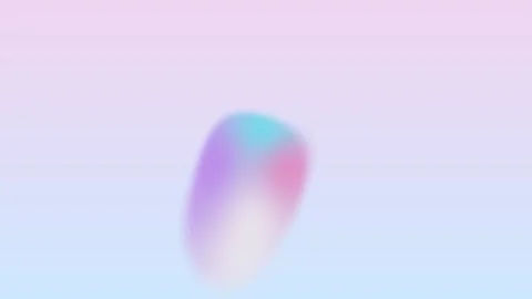 Abstract liquid forms flowing with pastel gradient light and subtle motion Stock Footage 342419664