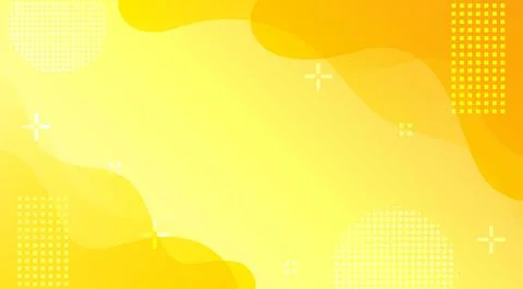 Abstract liquid fresh memphis background yellow Stock Illustration