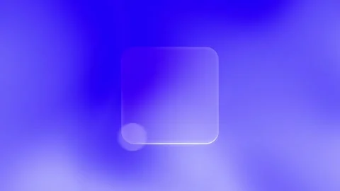 Abstract Liquid Glass Rounded Square UI Element Animation Stock Footage 311811470