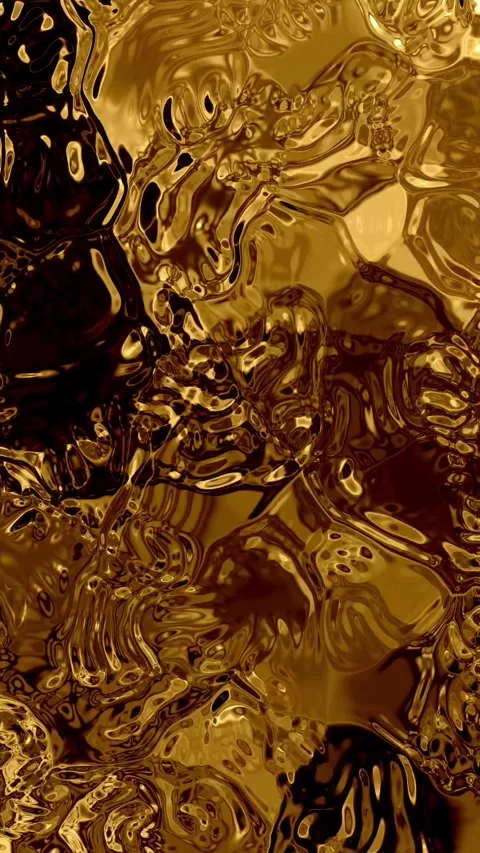 Abstract liquid gold texture background animation Stock Footage 336437691
