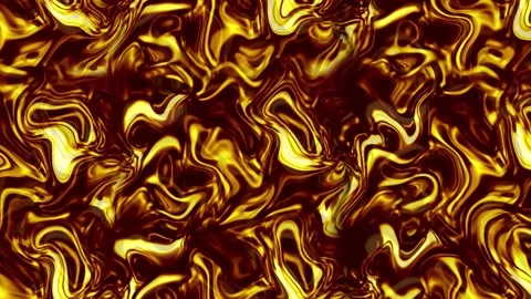 Abstract liquid gold waving Stock Footage 201100519