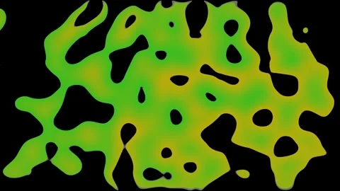 Abstract Liquid Gradient Background Animation - Green and Yellow Stock Footage 314302144