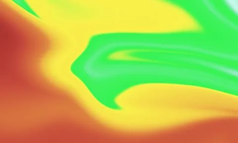 Abstract Liquid Gradient Background with Green Yellow and Orange Stock Illustration
