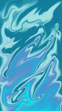 Abstract liquid gradient background in shades of blue, teal, and cyan with .. Stock Illustration