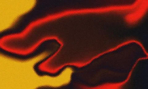 Abstract liquid gradient background in warm tones with distorted glass relief Stock Illustration