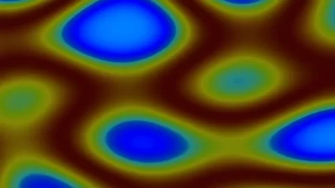 Abstract liquid gradient background wave texture in smooth blue and yellow .. Stock Footage 342204420