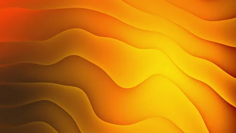 Abstract liquid gradient golden waves motion graphic background Stock Footage 282200657