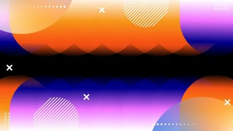 Abstract Liquid Gradient Modern Shapes Circle Modern Banner Background Futu.. 스톡 일러스트