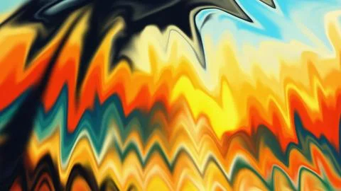 Abstract liquid gradient waves flowing vibrant colors Stock Illustration